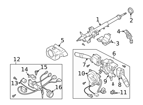 Ignition Lock for 2003 Subaru Forester #0