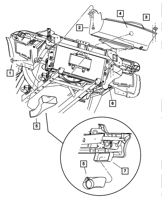 5290668AB - : Radiator Air Baffle for Mopar Image