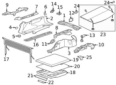 Interior Trim - Rear Body for 2020 Jaguar F-Pace #0