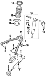 LR041260 - : Shock Absorber Bracket for Land-Rover Image