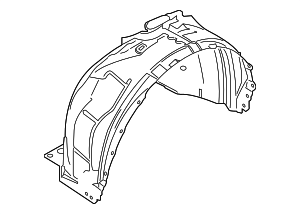 LJ7Z16103A - : Fender Liner for Lincoln: Corsair Image