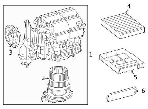 Blower Motor & Fan for 2025 Toyota Highlander #0
