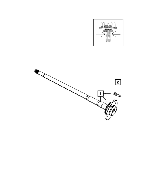 Rear Axle Shafts for 2008 Jeep Liberty #0