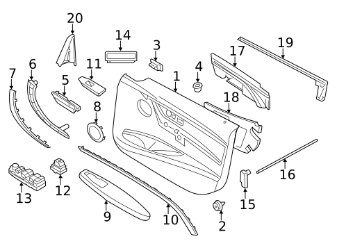 Interior Trim - Door for 2014 BMW 428i #0