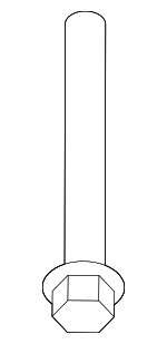 6508298AA - Engine: Trans Crossmember Bolt for Mopar Image