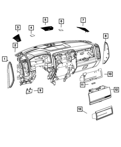 Instrument Panel for 2021 Ram 1500 Classic #2