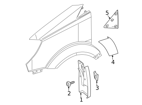 Exterior Trim - Fender for 2018 Mercedes-Benz Sprinter 3500 #0