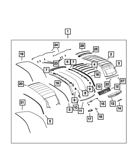 Roof for 2012 Fiat 500 #0