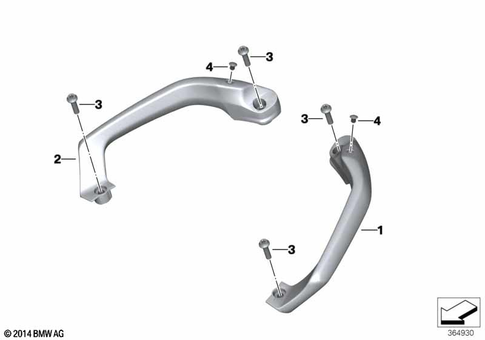 Grab Handles for 2016 BMW-Motorrad C evolution #0
