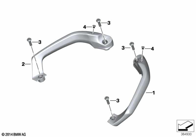 46728545305 - : Grab Handle, Left for BMW-Motorrad Image
