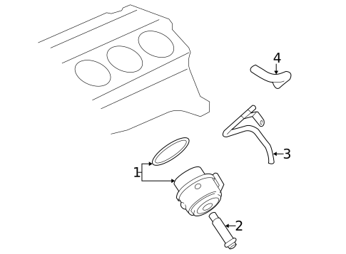Oil Cooler for 1999 Pontiac Montana #0