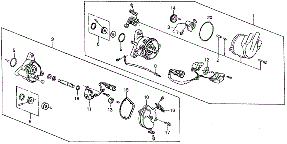 Distributor (SI) for 1991 Honda Prelude #0