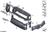 51748073523 - Vehicle Trim: Air Ducts to Radiator for BMW Image