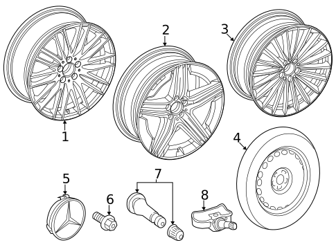 Wheel for 2025 Mercedes-Benz GLC 63 AMG&reg; S E Performance #0
