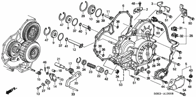 5AT Left Side Cover for 2000 Acura TL #0