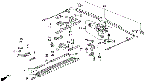 Roof Motor for 1995 Honda Prelude #0