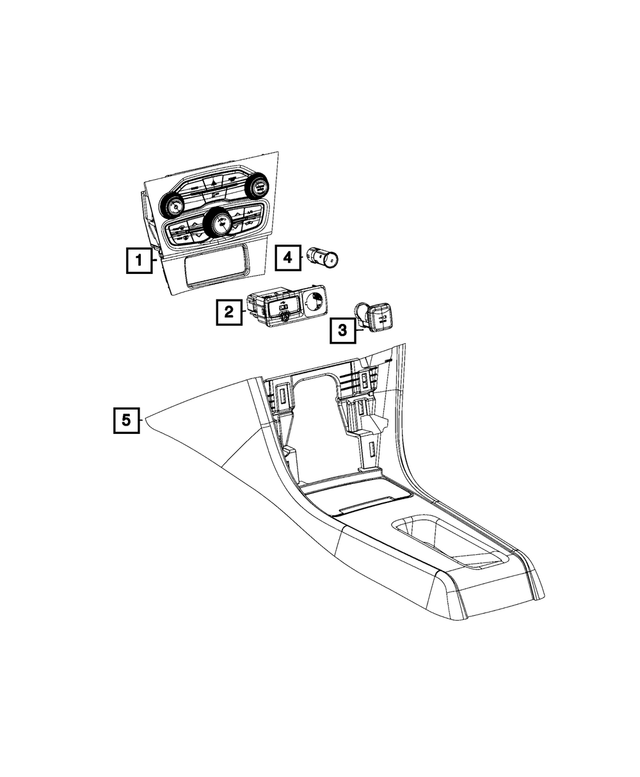 6BR46DX9AA - Electrical: Charging Port Usb for Mopar Image