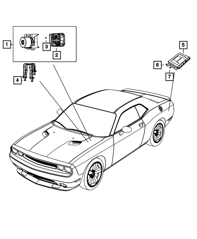 68210118AB - Brakes: Anti-lock Brake System Module for Mopar Image image