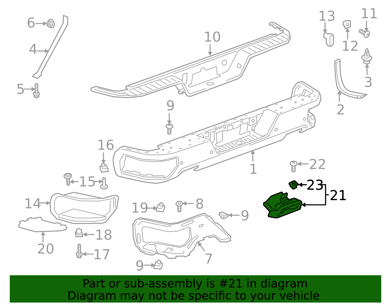 2019-2025 GM (Replaces 84434642) Passenger Side Exhaust Tail Pipe Heat ...