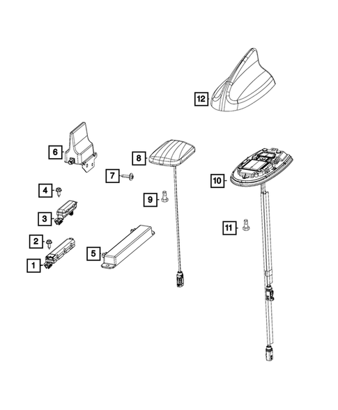 Radio, Antenna, Speakers, DVD, and Video systems for 2018 Dodge Charger #1