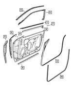 5112925AE - Doors, Door Mirrors and Related Parts: Blocker Foam, Left for Dodge: Challenger Image