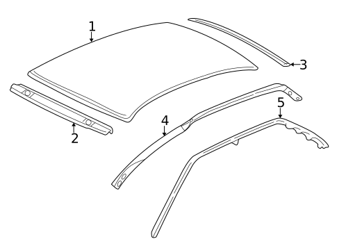 Roof & Components for 2000 Cadillac Seville #0