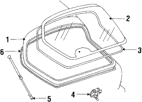 Gate & Hardware for 1991 Mazda RX-7 #0