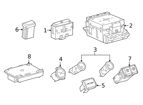 Center Console for 2025 Lexus ES300h #1