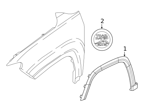 Exterior Trim - Fender for 2024 Jeep Compass #0