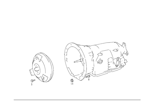 Motor to Gearing for 2000 Mercedes-Benz ML320 #0
