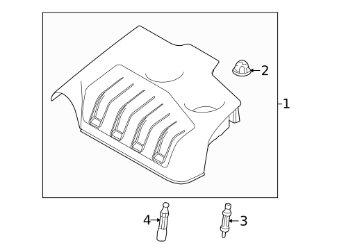 Engine Appearance Cover for 2014 Ford Special Service Police Sedan #0