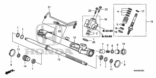 P.S. Gear Box Components for 2007 Honda CR-V #0