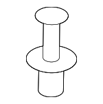 51111908077 - Body: Scuff Plate Rivet for Mini Image