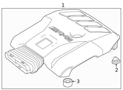 Engine Appearance Cover for 2021 Mercedes-Benz CLA45 AMG #0