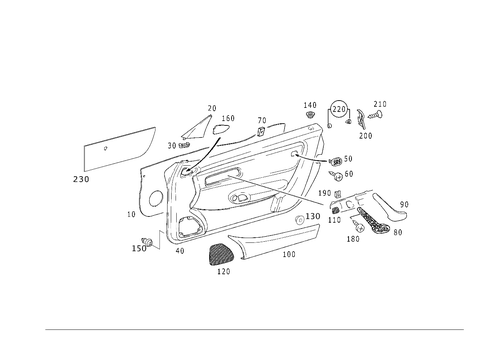 Door Paneling for 1999 Mercedes-Benz SLK230 #0