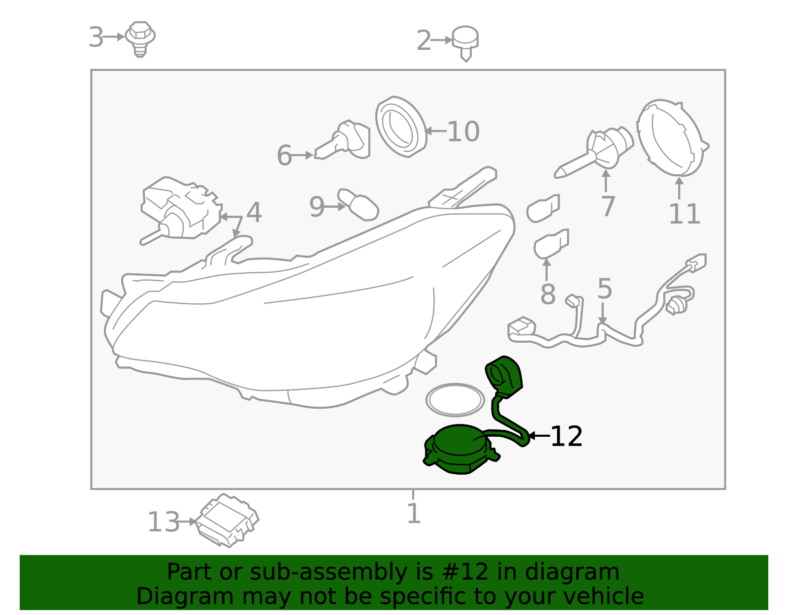 2012-2017 Subaru Ballast 84965FJ000 | Subaru Online Parts