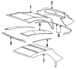 28258610101 - Body: Convertible Top for Toyota: Celica Image