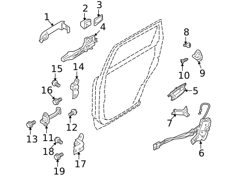 Lock & Hardware for 2009 Kia Borrego #0