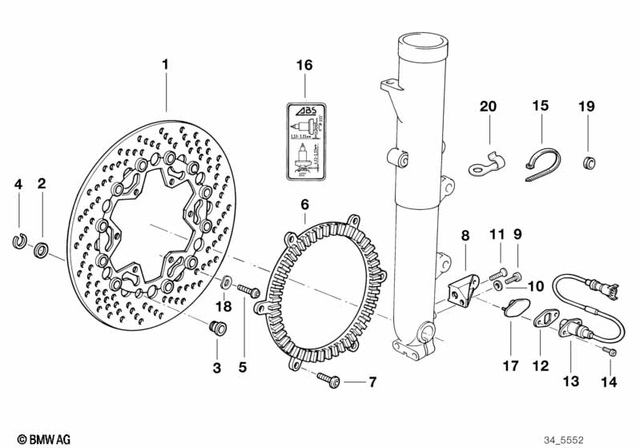 7147120342 - Brakes: Fillister Head Screw - M5X10 for BMW-Motorrad Image