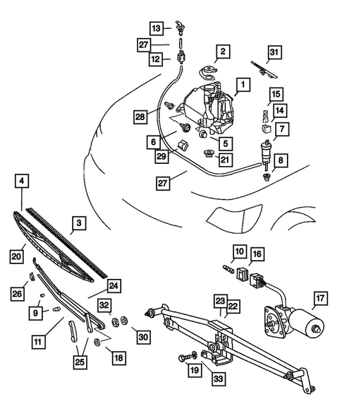 Windshield Wiper and Washer Systems for 2003 Dodge Sprinter 3500 #0