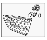 92404H9200 - : Backup Lamp Assembly for Kia: Rio Image