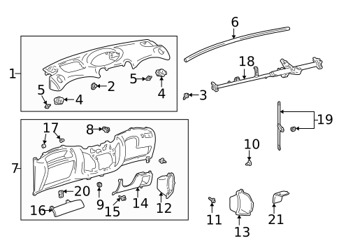Instrument Panel for 2001 Toyota Echo #0