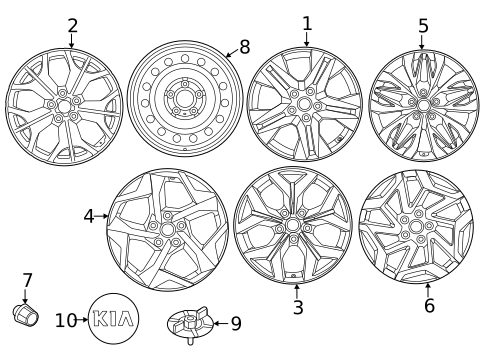 Wheels for 2023 Kia Seltos #0