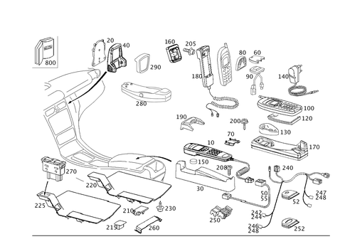 Car Phone, Voice Control System and Distress Call for 2003 Mercedes-Benz C32 AMG #0