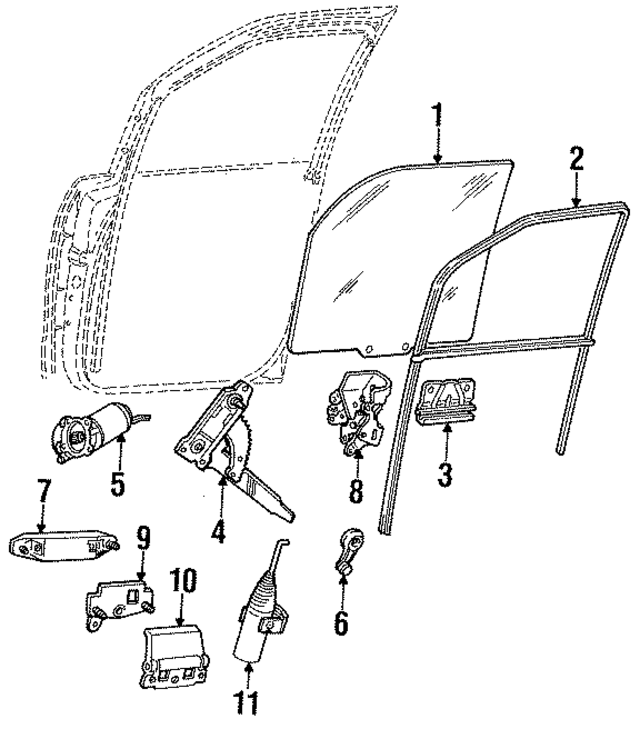 WLM22RM - Body: Window Motor for Ford: Aerostar, E-150 Econoline, E-150 Econoline Club Wagon, E-250 Econoline, E-250 Econoline Club Wagon, E-350 Econoline, E-350 Econoline Club Wagon Image