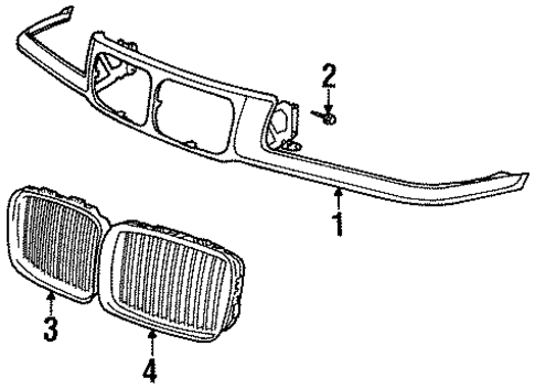 Grille & Components for 1996 BMW 318ti #0