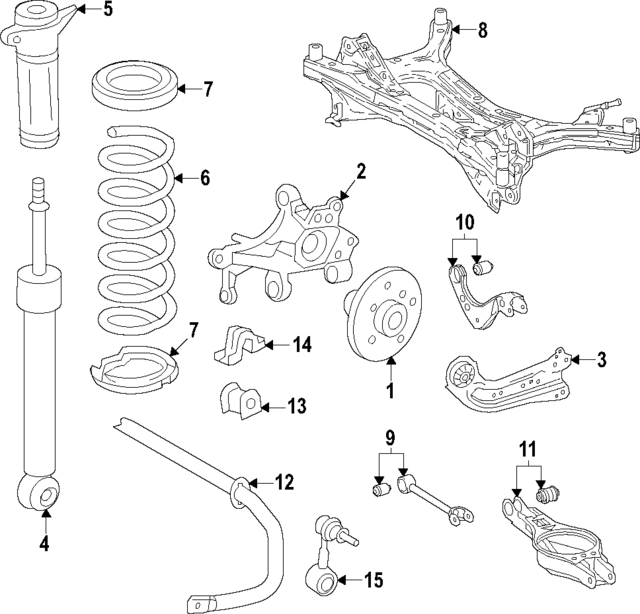 4853079305 - : Shock Absorber for Lexus Image