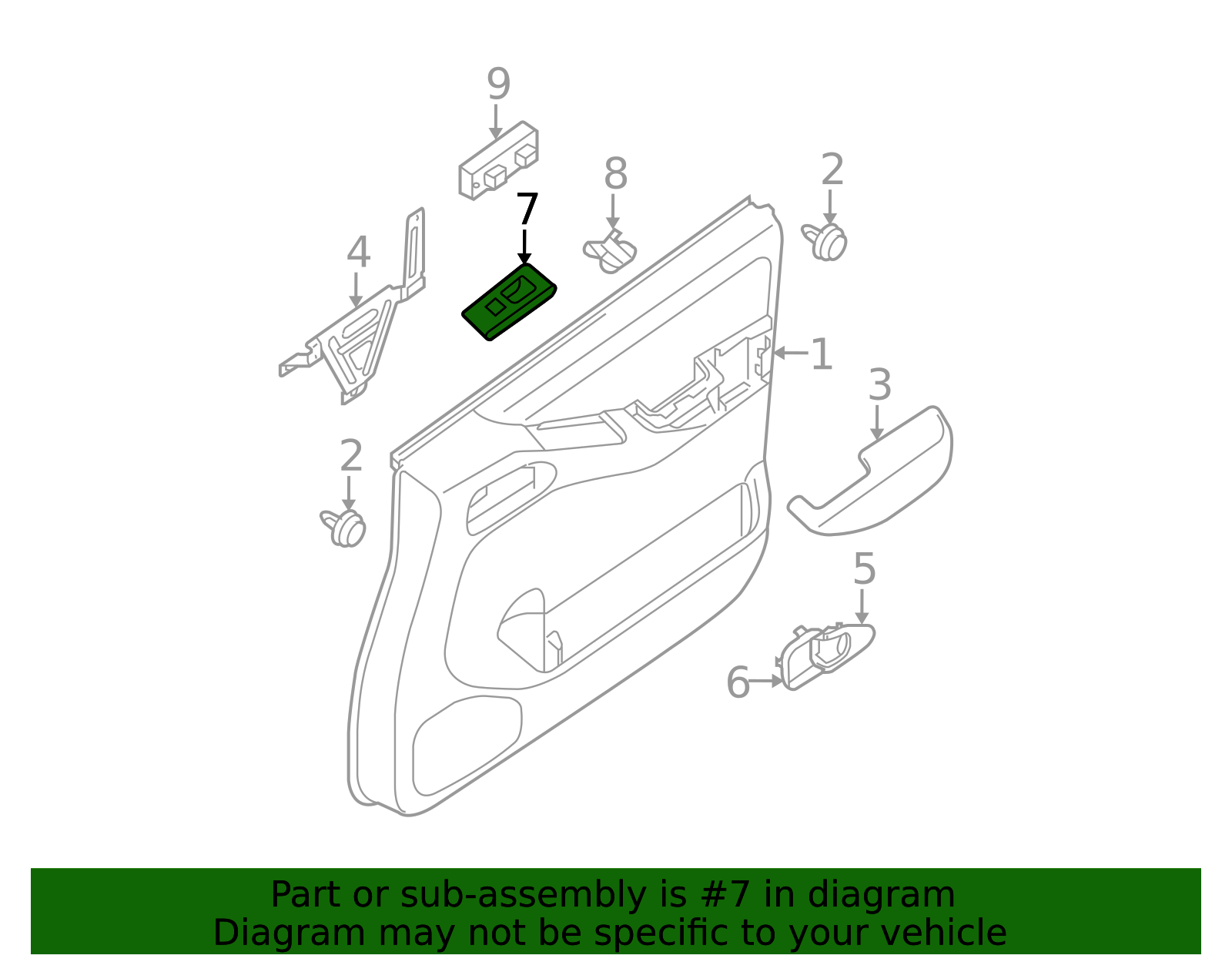 レイチェル　【２/２個口】 2005-2021 Nissan Frontier Switch Bezel 80960-EA12A | Nissan OEM