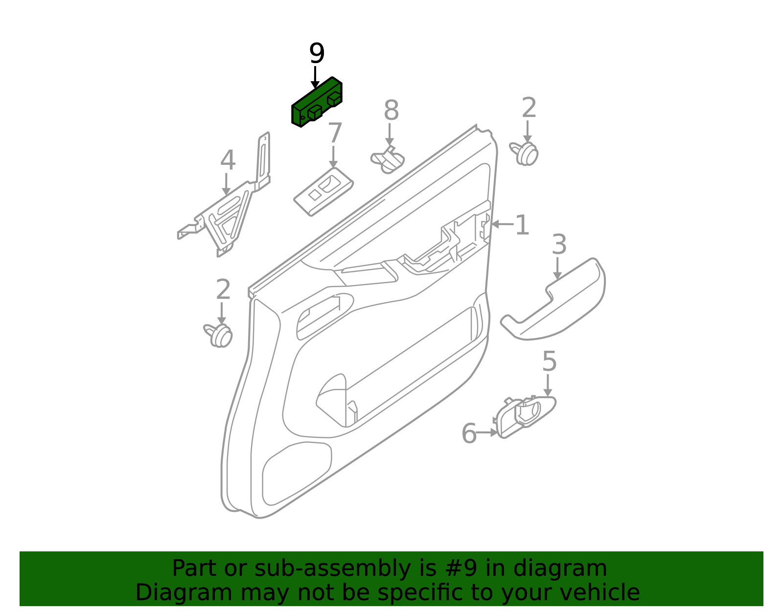 2009-2021 Nissan Window Switch 25411-ZL00A | Parts for Nissans