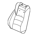 81521TVAL31ZB - : 2018 2019 Honda Accord - Cover L Front Seat-Back Trim *NH882L* (Platinum Gray) for Honda: Accord Image